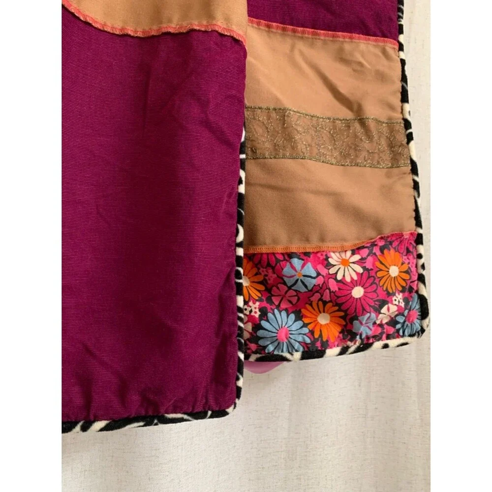 Seventeen Magazine Y2K Girl Floral Patchwork Corduroy Purple Pattern PillowCases
